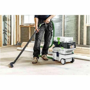 Festool Nass-Trockensauger Absaugmobil Cleantec, CTMC MIDI I-Plus, 15 L, 4x18V/5,0Ah, Staubklasse M 16