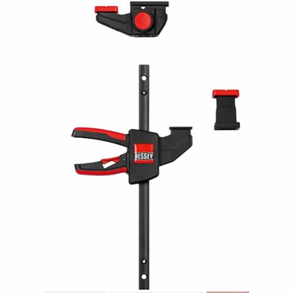 Bessey Einhandzwinge EZR15-6SET, Mit Adapter, 60mm Ausladung, Spannweite 150mm, 2 Stück 9