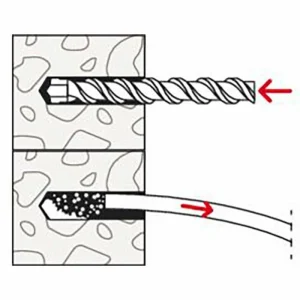 Fischer Dübel-Schraubensortiment DuoXpand 10×160 T, Langschaftdübel + Schrauben, 100-teilig 20