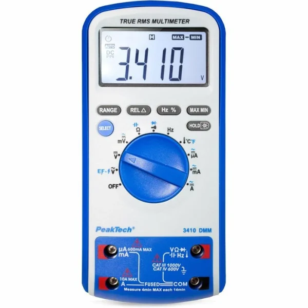 PeakTech Multimeter P 3410 True RMS Digital, 1000 V, 10 A, CAT IV, NCV, Temperatur 1