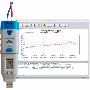 PeakTech Datenlogger P 5186, Spannung, Display 9