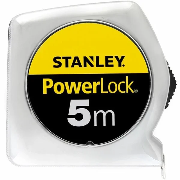 Stanley Maßband PowerLock, 0-33-932, 5m, Rücklaufsperre (PowerLock), Mit Sichtfenster 9