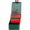 Metabo Bohrer HSS-G-Bohrerkassette SP, 627154000, 25-teiliges Set, HSS-G DIN 338 Metallbohrer 5