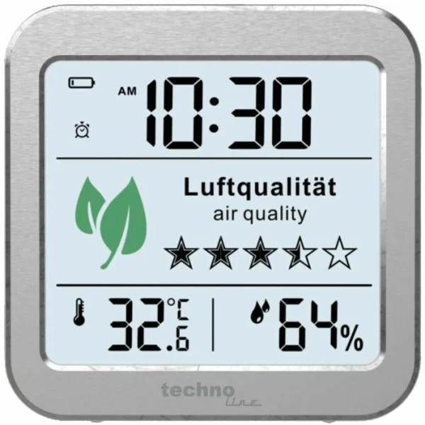 Technoline CO2-Messgerät WL 1020, Mit Thermo-Hygrometer, Ampelanzeige 5