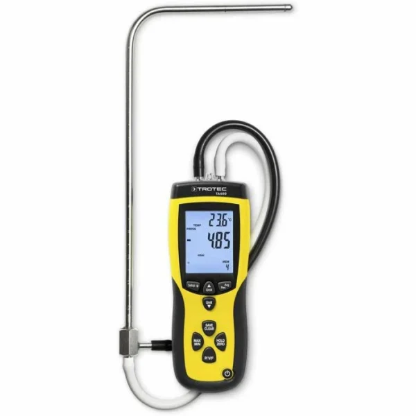 Trotec Anemometer TA400 Staurohr, Bis 80 M/s, USB, Datenlogger, Thermo- & Barometer 1