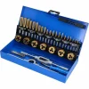 BRILLIANT TOOLS Brilliant-Tools Gewindeschneider BT101950 TiN, Set, 32-teilig, Für Innen- & Außengewinde, M3 – M12 13