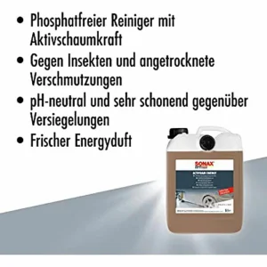 Sonax Autoshampoo Actifoam Energy, 06185050, Konzentrat, Profiline, Kanister, 5 Liter 14