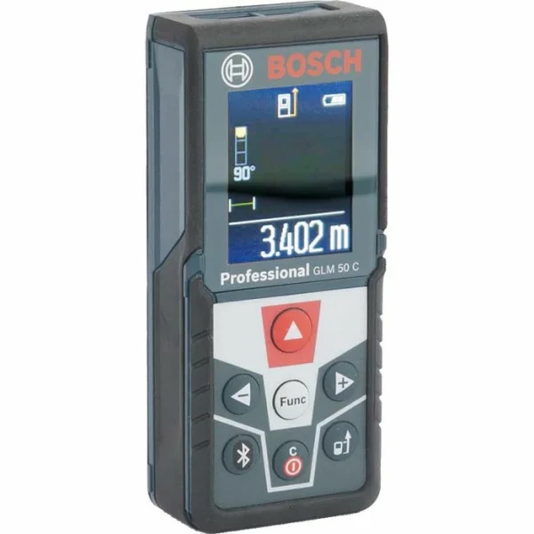 Bosch Laser-Entfernungsmesser GLM 50C, 0601072C00, Bis 50m, Neigungsmessung, Farbdisplay, Bluetooth 1