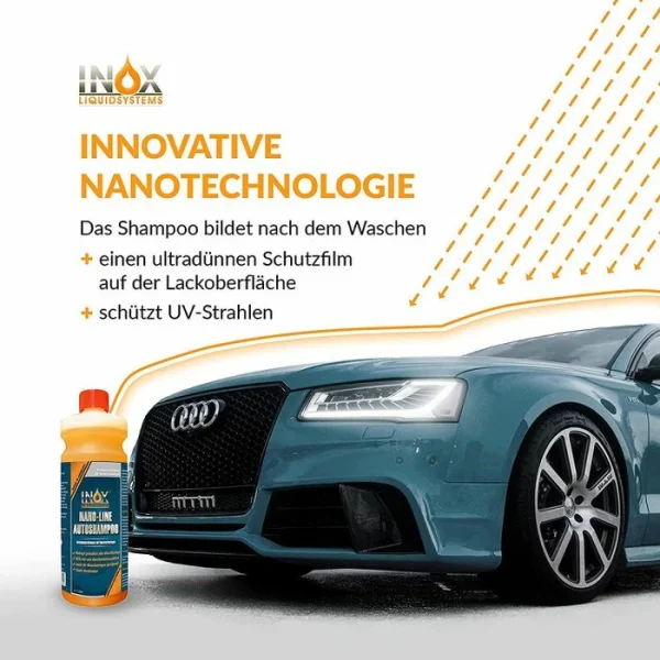 INOX Autoshampoo Nano Line, 4011701, Hochkonzentrat, Mit Orangenölextrakt, 1 Liter 7