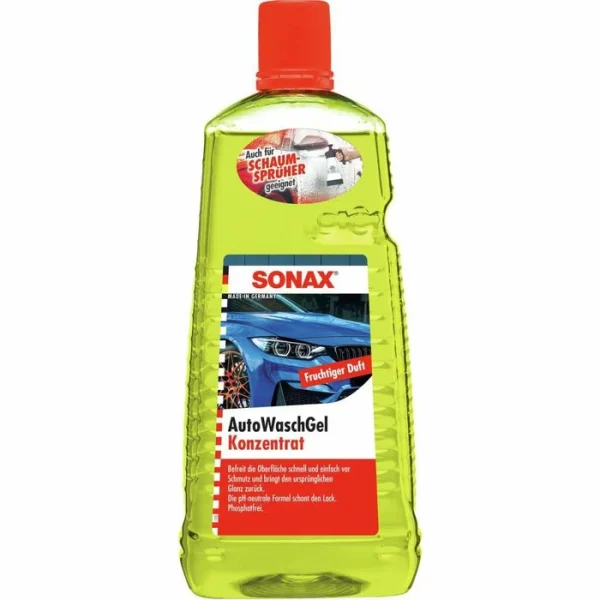 Sonax Autoshampoo Autowaschgel, 03155410, Konzentrat, Hochviskos, Fruchtiger Duft, 2 Liter 1