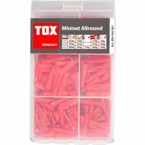 Tox Dübel 094900081, Miniset Allround, Set, 3 Größen, Universaldübel, 240-teilig 14