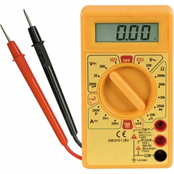 McPower Multimeter M-330T, 1649212, RMS Digital, 250 V, 10 A, CAT II, Temperatur 1