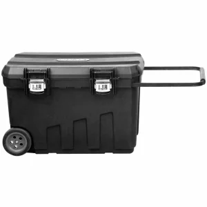 Stanley Werkzeugwagen 1-92-978, Mobile Montagebox 90 L, Schwarz, 1 Werkzeugtrage 10