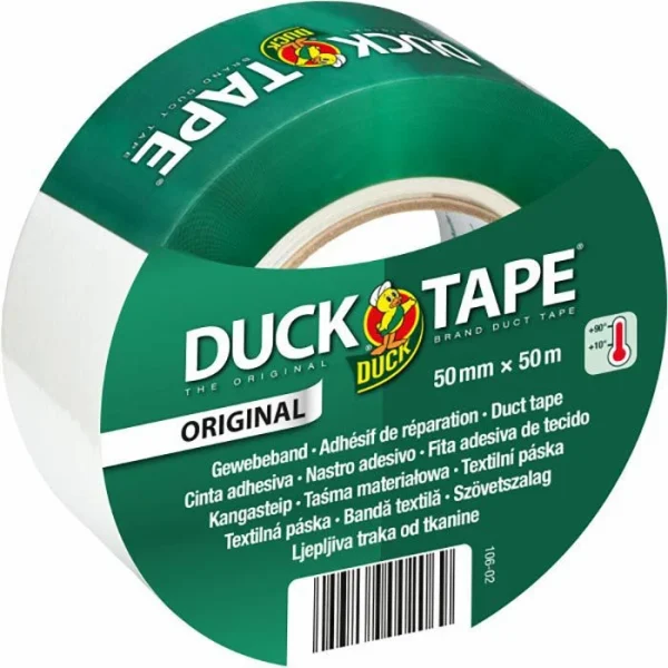 Duck® Duck Gewebeband Tape 106-02, Original, Weiß, 50mm X 50m 1