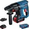 Bosch Bohrhammer GBH 18V-21 Professional, SDS+, 18V / 4,0Ah, 2 Akkus, Tiefenanschlag & Koffer + GRATIS Prämie 8