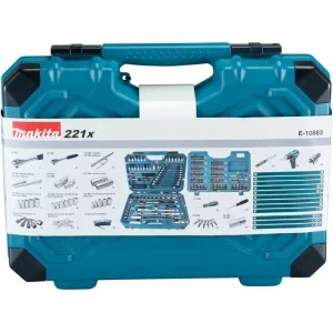 Makita Werkzeugkoffer E-10883, Werkzeug-Set, 221-teilig, Im Klappkoffer 9