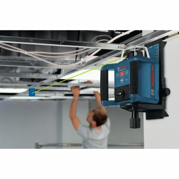 Bosch Rotationslaser GRL 300HVG Selbstnivellierend, 360 Grad, Empfänger, Stativ, Messlatte + GRATIS Zubehör 4