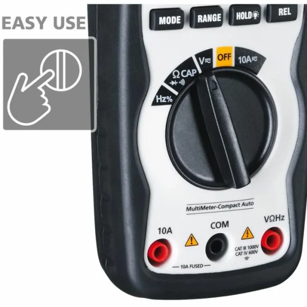 Laserliner Multimeter Compact 083.034A RMS Digital, 600 V, 10 A, CAT IV, NCV 4