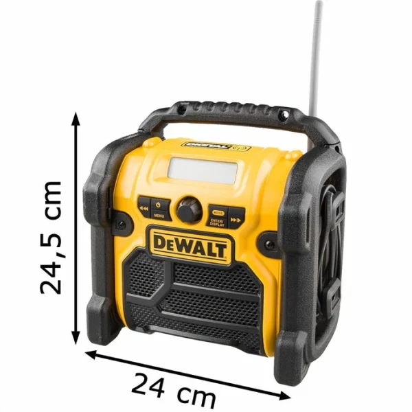 DeWalt Baustellenradio DCR019, Akku 10,8 -18V, UKW, MW / 3,5mm Klinke 5