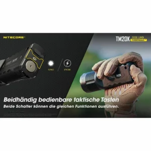 Nitecore Taschenlampe TM20K Tiny Monster LED, 20000 Lumen, Mit Akku, Cree, Wasserdicht 17