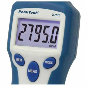 PeakTech Drehzahlmesser P 2795 Digital, Optisch & Mechanisch, Speicher, Mit Laser 10