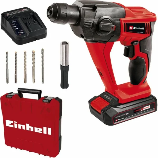 Einhell Bohrhammer TE-HD 18 Li, 18V / 2,5Ah, Mit Akku, Ladegerät Und Koffer 1