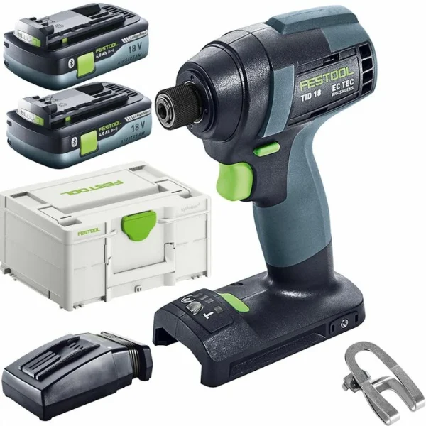 Festool Akku-Schlagschrauber TID 18 HPC 4,0 I-Plus, 18V / 4,0Ah, Mit 2 Akkus, Ladegerät Und Koffer 1