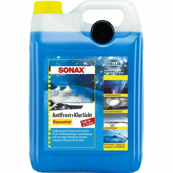 Sonax Scheibenfrostschutz AntiFrost & KlarSicht, 03325050, Bis -30°C, Kanister, Konzentrat, 5 Liter 1