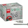 Tox Dübel-Schraubensortiment 068101231 Spiral 32 S, Gipskartondübel + Schrauben, 100-teilig 5