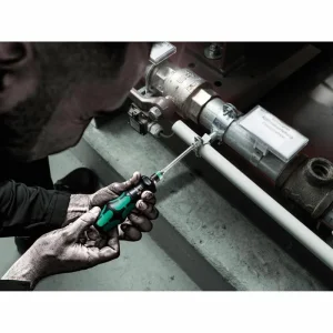 Wera Schraubendreher 826 T Kraftform Turbo, Getriebe-Schraubendreher, Mit Bitaufnahme 12