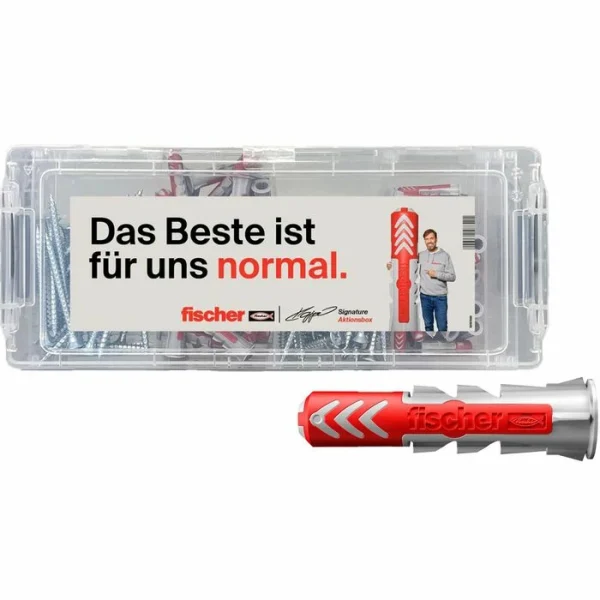 Fischer Dübel-Schraubensortiment MiniFixTainer, 2-Komponenten-Dübel + Schrauben, 160-teilig 1