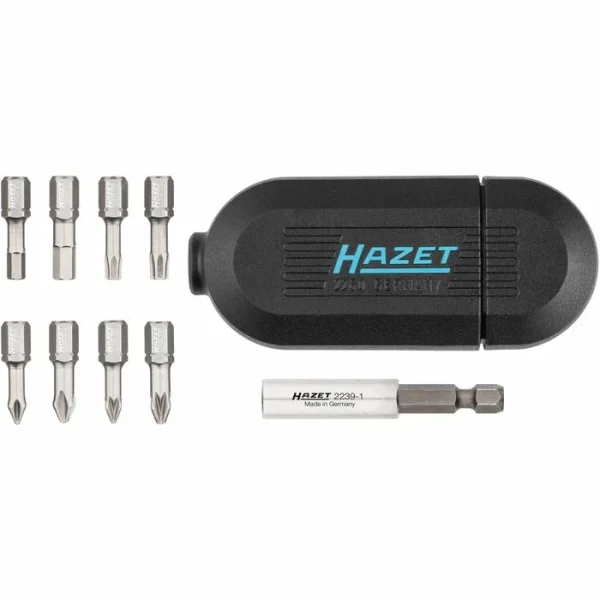 Hazet Bitset 2260X/10N, Bit Halter, 10-teilig, Kreuz, Torx, Innensechskant 1