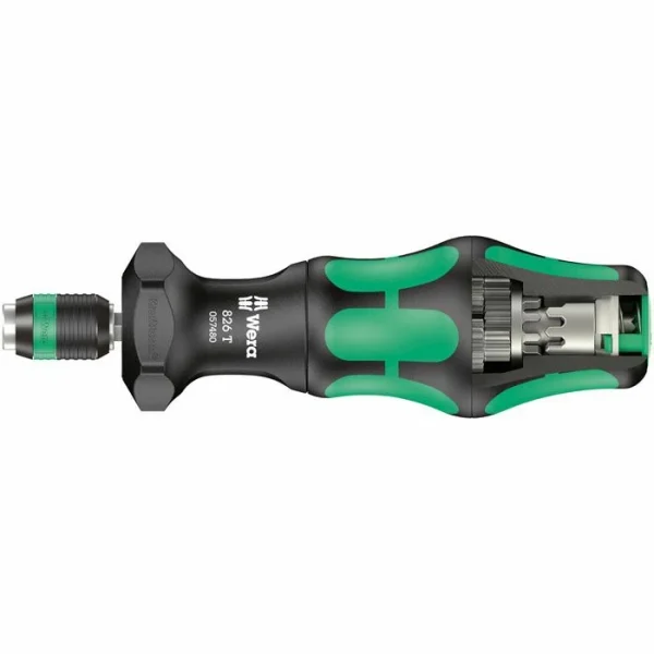 Wera Schraubendreher 826 T Kraftform Turbo, Getriebe-Schraubendreher, Mit Bitaufnahme 1