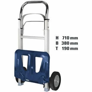 Einhell Sackkarre BT-HT 90, 2260112, Klappbar, Vollgummireifen, Tragkraft 90kg, Schaufel 38x24cm 12