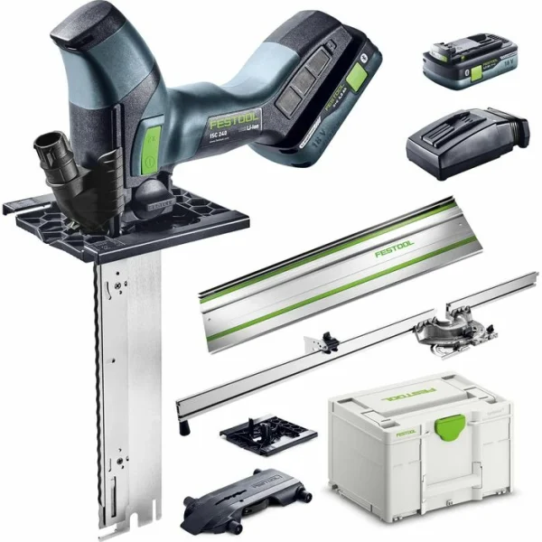 Festool Dämmstoffsäge ISC240 HPC4,0 EBI-Plus-XL-FS, 18V/4Ah, Schnittleistung 240mm, Akkus, Koffer & FS 1