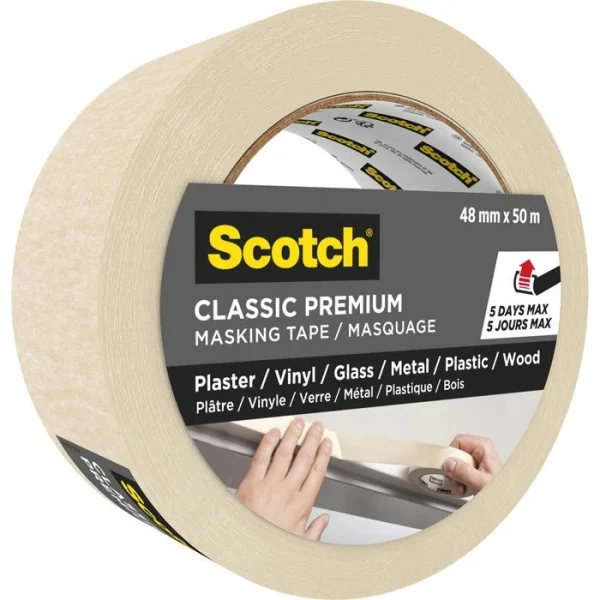 Scotch Kreppband Premium Classic, Innen, 48mm X 50m 5