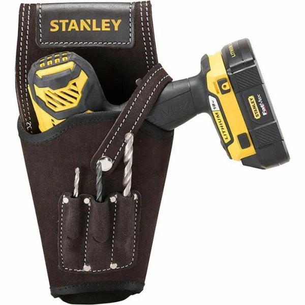 Stanley Werkzeug-Gürteltasche STST1-80118, Leder-Halfter, Für Akkuschrauber 3