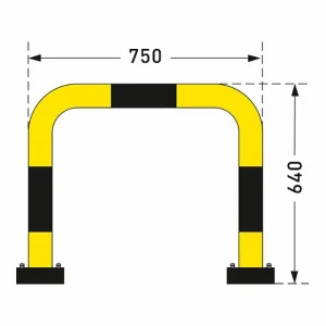 Moravia Rammschutzbügel Swing Für Außen, Verzinkt, 640 X 750mm HxB, Zum Aufdübeln, Flexibel 12