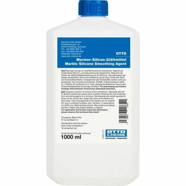 Otto-Chemie Silikon-Glättmittel GLM-57, Für Marmor-Silikon, 1000ml 1