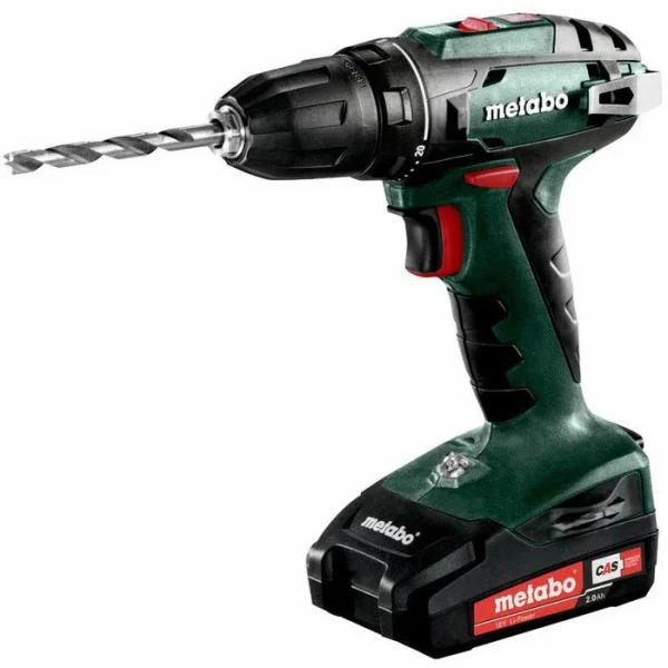 Metabo Akku-Bohrschrauber BS 18, 18V / 2,0Ah, Mit 2 Akkus Und Koffer 3