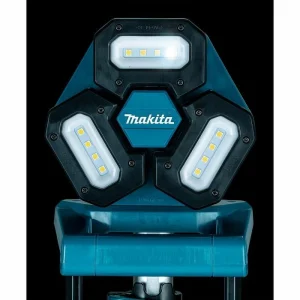 Makita Baustrahler DEADML814, 14,4 – 18V, Akku, 3000 Lumen, Stativ LED Strahler 16