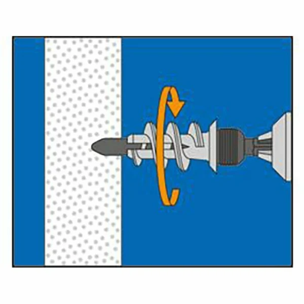 Upat Dübel 542947, UG, Mit Setzwerkzeug, 12x22mm, Gipskartondübel, 100 Stück 6