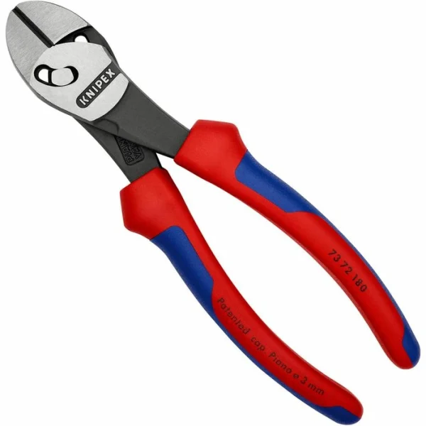 Knipex Seitenschneider 73 72 180 TwinForce, Hochleistungs-Schneider, 2-Komponentenhülle, 180mm 5