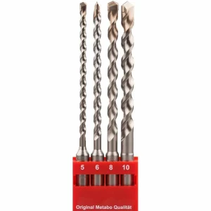 Metabo Bohrer 625580000, SDS+, 4-teiliges Set, Steinbohrer 8