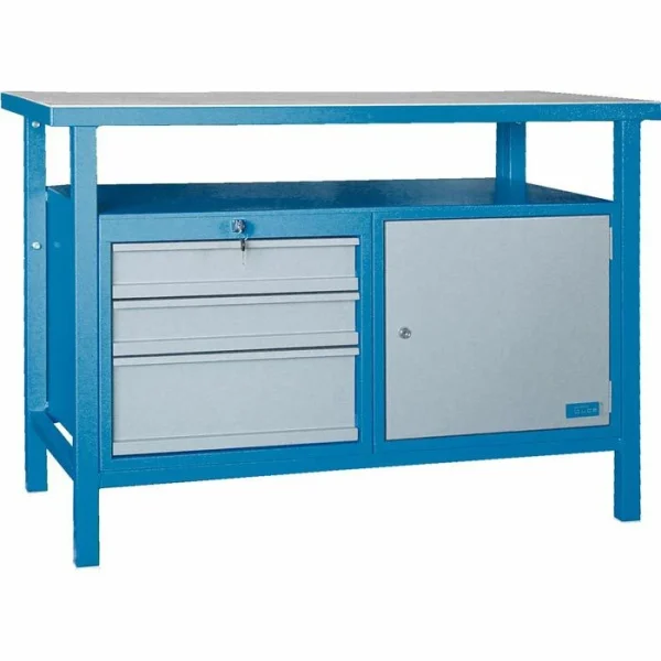 Güde Werkbank P 1200 SLT, 40928, 120 X 85 X 60cm, Mit 3 Schubladen 1