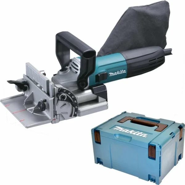 Makita PJ7000J Nutfräse 700W, Mit Koffer, 0 – 20mm Frästiefe 1