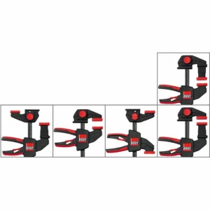 Bessey Einhandzwinge EZR15-6SET, Mit Adapter, 60mm Ausladung, Spannweite 150mm, 2 Stück 12