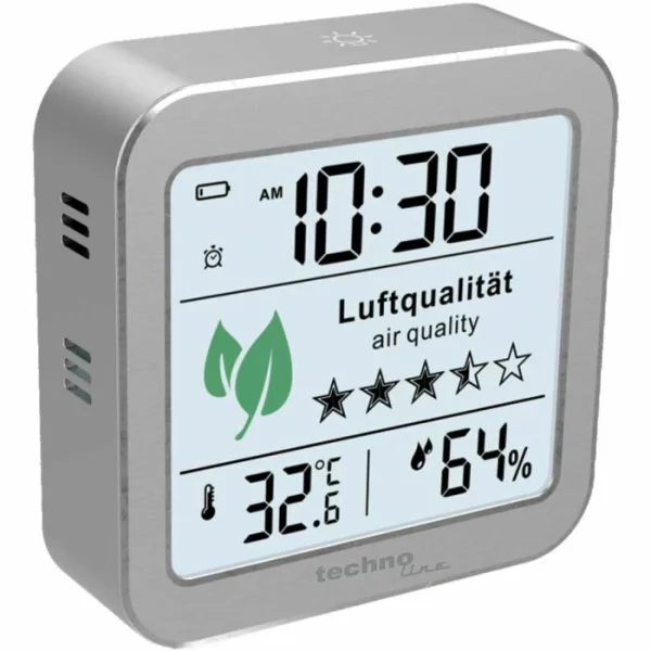 Technoline CO2-Messgerät WL 1020, Mit Thermo-Hygrometer, Ampelanzeige 3