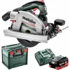 Metabo Handkreissäge KS 18 LTX 66 BL, 18V / 8,0Ah, Mit 2 Akkus, Schnittleistung Bis 66mm 16