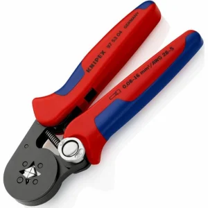 Knipex Crimpzange 97 53 04, Mit Seiteneinführung, Selbsteinstellend, Für Aderendhülsen 0,08 – 16mm² 9